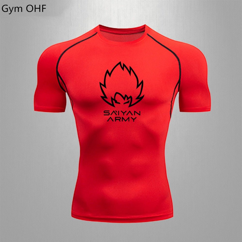 Goku T Shirt Men Gym Fitness Training Sport Jiu Jitsu T shirts Men Comppress Rashguard Boxing Mens Muay Thai Kickboxing Jerseys - Yallafit