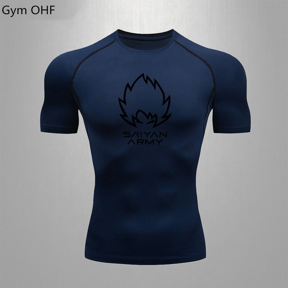 Goku T Shirt Men Gym Fitness Training Sport Jiu Jitsu T shirts Men Comppress Rashguard Boxing Mens Muay Thai Kickboxing Jerseys - Yallafit