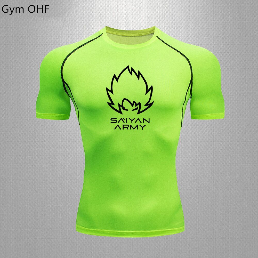 Goku T Shirt Men Gym Fitness Training Sport Jiu Jitsu T shirts Men Comppress Rashguard Boxing Mens Muay Thai Kickboxing Jerseys - Yallafit
