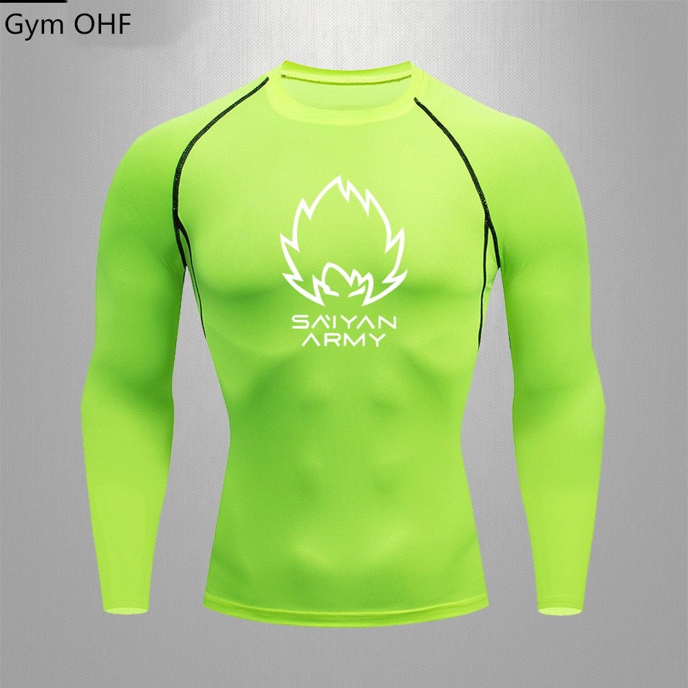 Goku T Shirt Men Gym Fitness Training Sport Jiu Jitsu T shirts Men Comppress Rashguard Boxing Mens Muay Thai Kickboxing Jerseys - Yallafit