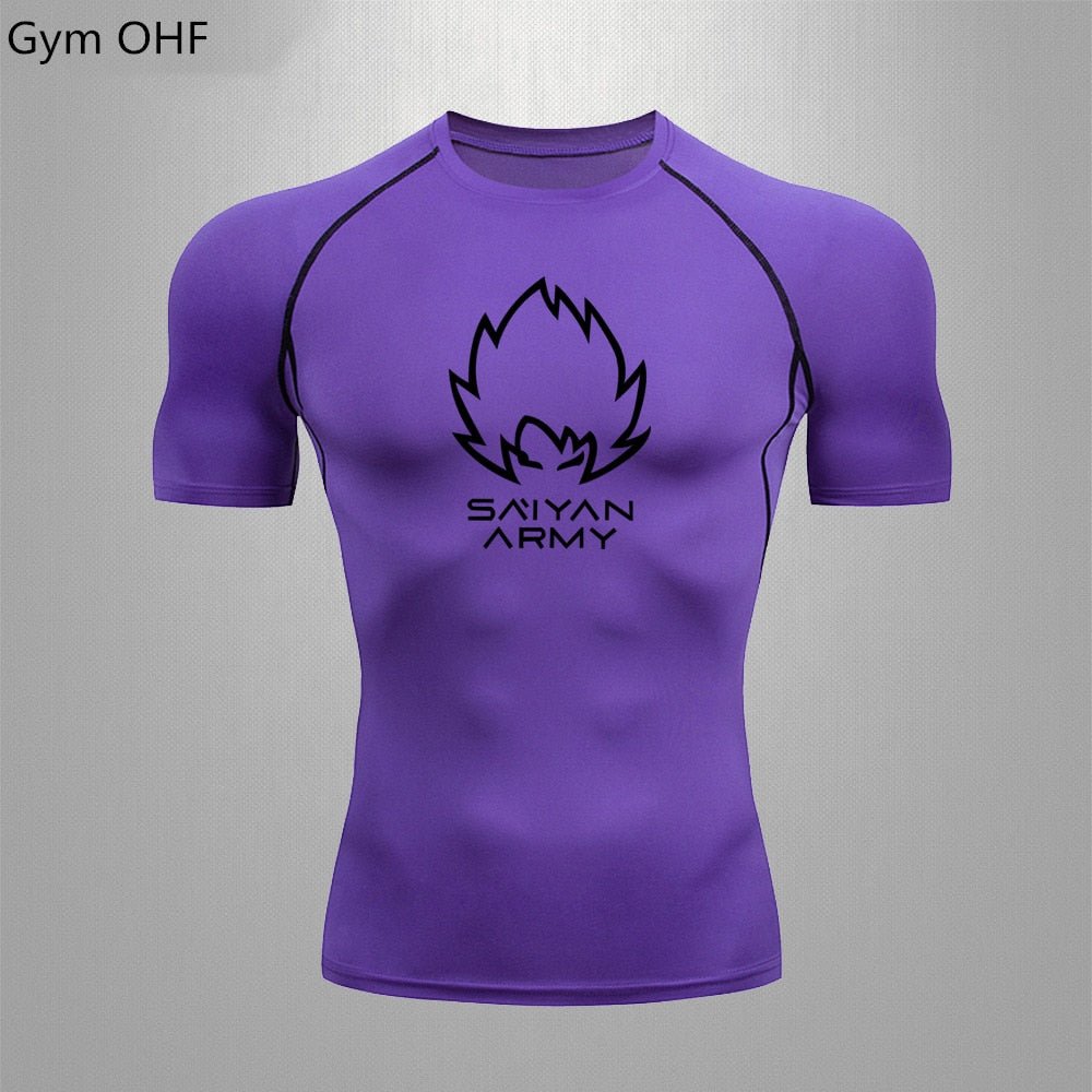 Goku T Shirt Men Gym Fitness Training Sport Jiu Jitsu T shirts Men Comppress Rashguard Boxing Mens Muay Thai Kickboxing Jerseys - Yallafit