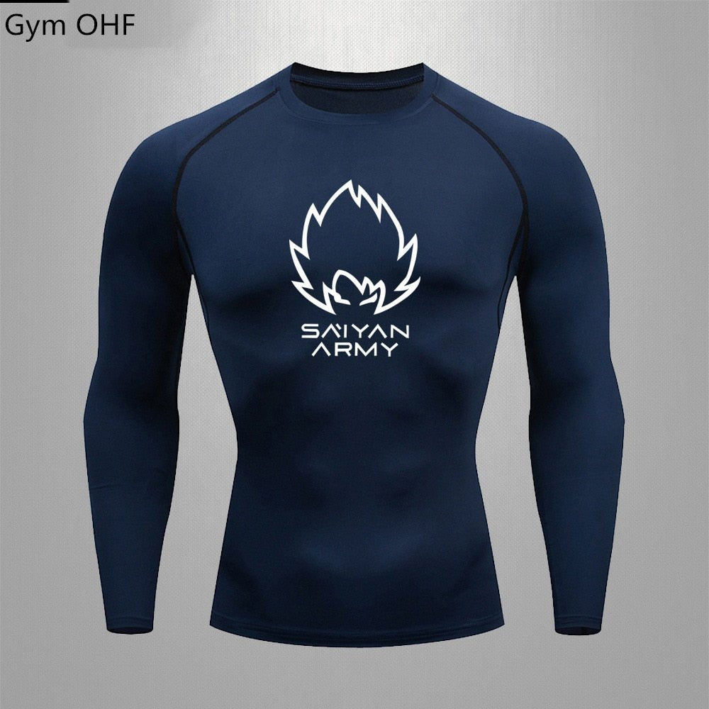 Goku T Shirt Men Gym Fitness Training Sport Jiu Jitsu T shirts Men Comppress Rashguard Boxing Mens Muay Thai Kickboxing Jerseys - Yallafit