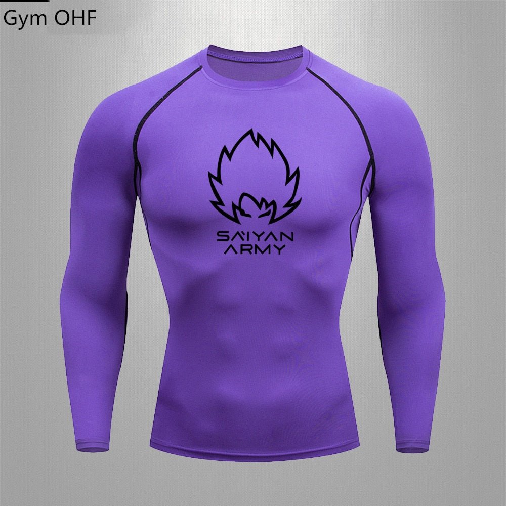 Goku T Shirt Men Gym Fitness Training Sport Jiu Jitsu T shirts Men Comppress Rashguard Boxing Mens Muay Thai Kickboxing Jerseys - Yallafit