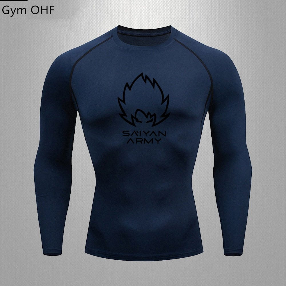 Goku T Shirt Men Gym Fitness Training Sport Jiu Jitsu T shirts Men Comppress Rashguard Boxing Mens Muay Thai Kickboxing Jerseys - Yallafit