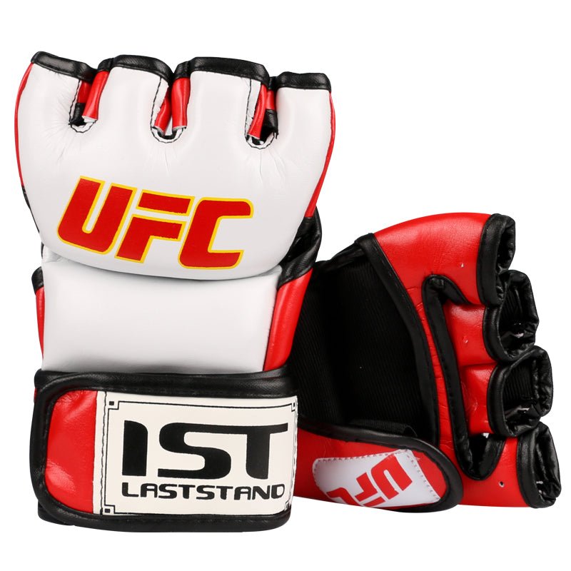 Half Finger Boxing Gloves Adult Men Women Boxing Glove Five Finger Breathable Combat MMA Training Gloves Sanda Fight Fighting - Yallafit