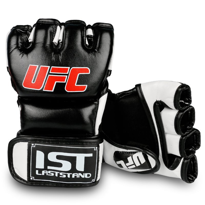 Half Finger Boxing Gloves Adult Men Women Boxing Glove Five Finger Breathable Combat MMA Training Gloves Sanda Fight Fighting - Yallafit