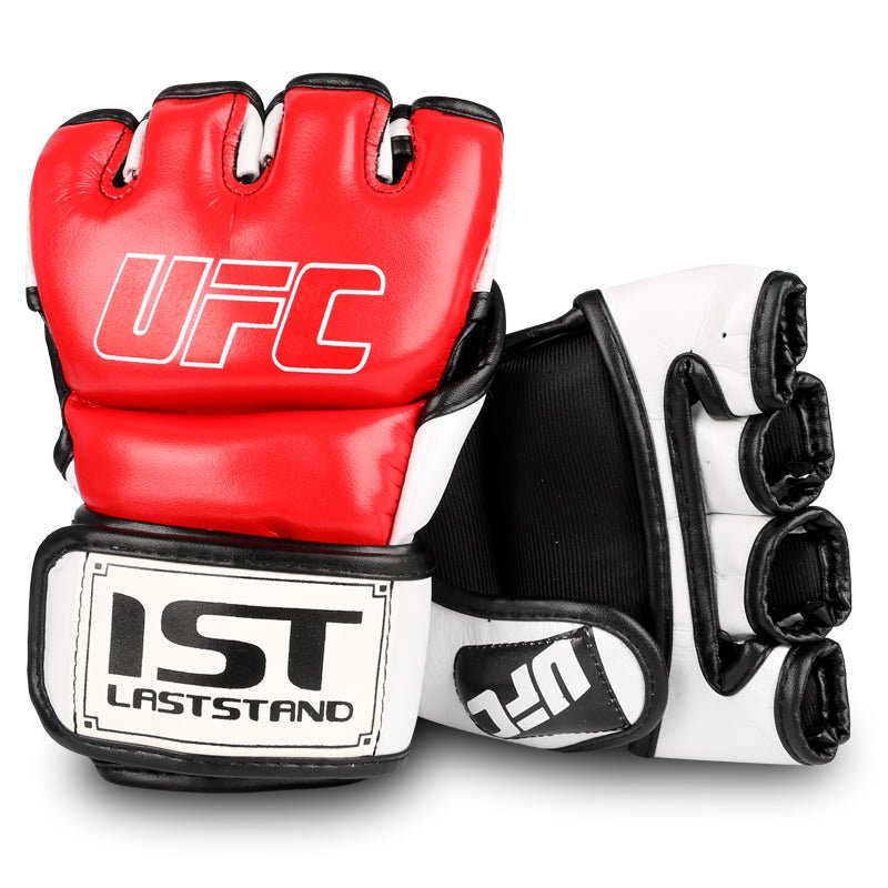 Half Finger Boxing Gloves Adult Men Women Boxing Glove Five Finger Breathable Combat MMA Training Gloves Sanda Fight Fighting - Yallafit