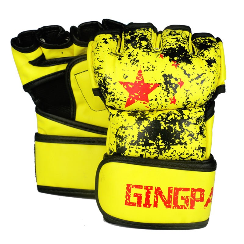 Half Finger Boxing Gloves Adult Men Women Boxing Glove Five Finger Breathable Combat MMA Training Gloves Sanda Fight Fighting - Yallafit