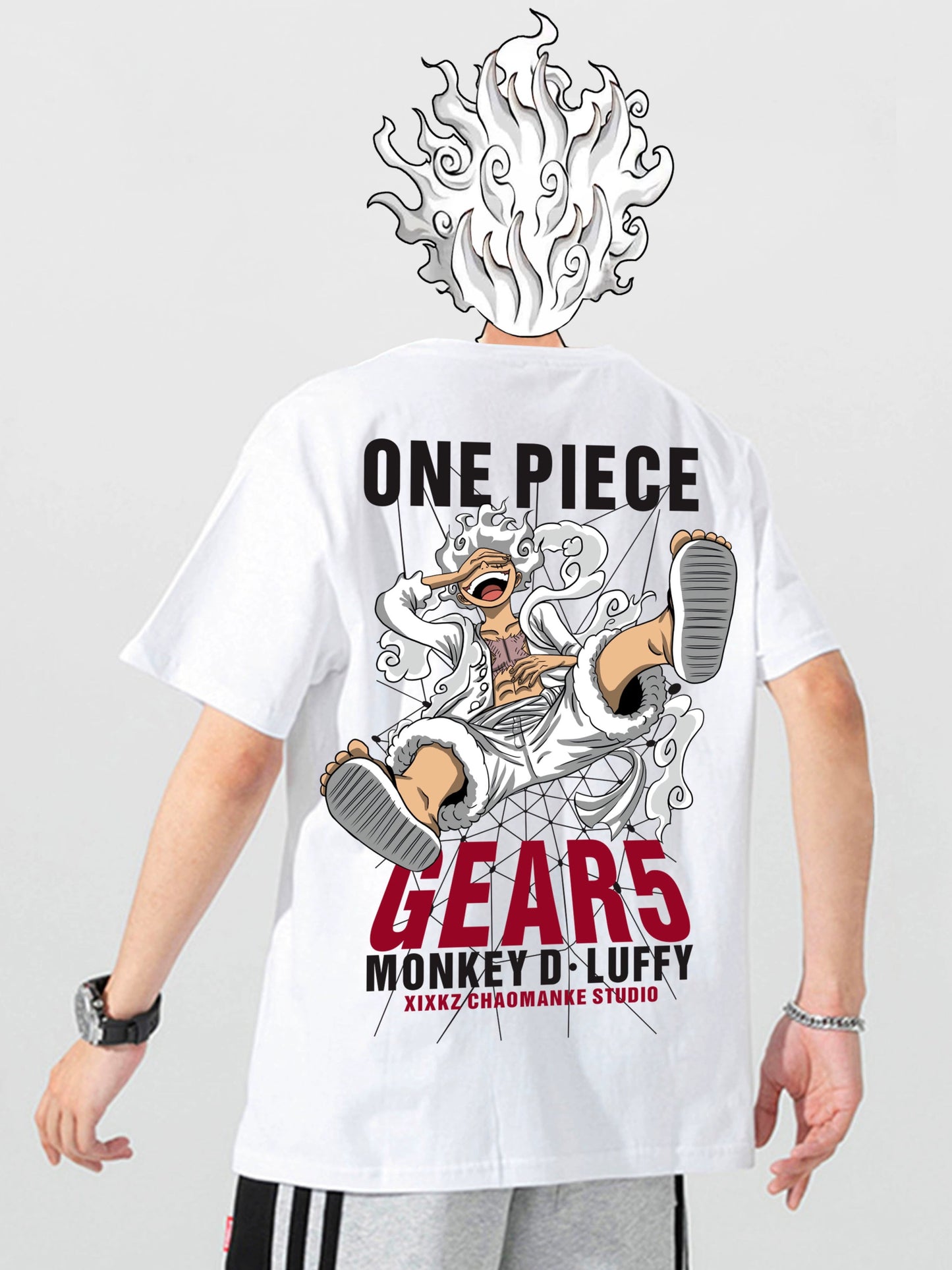 Heavy Cotton Japanese-Style Luffy Ace Short-Sleeved T-shirt - Yallafit