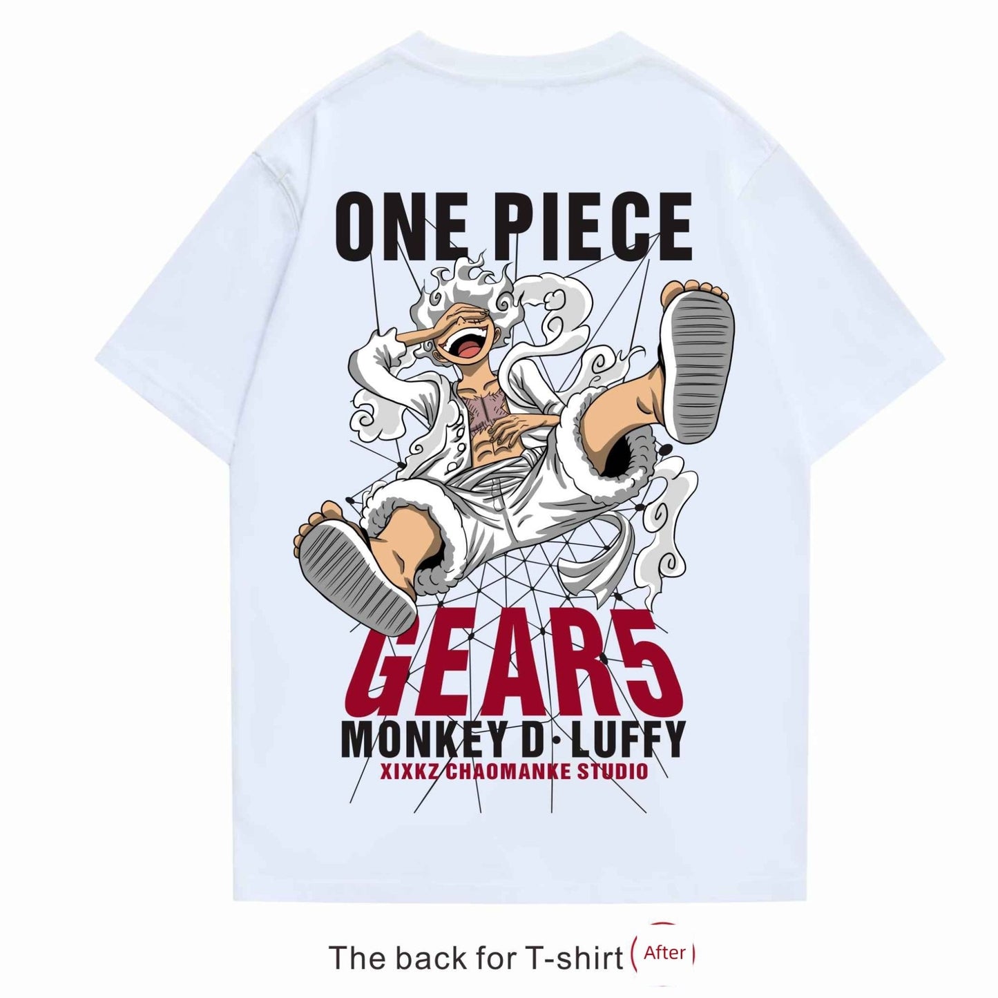 Heavy Cotton Japanese-Style Luffy Ace Short-Sleeved T-shirt - Yallafit