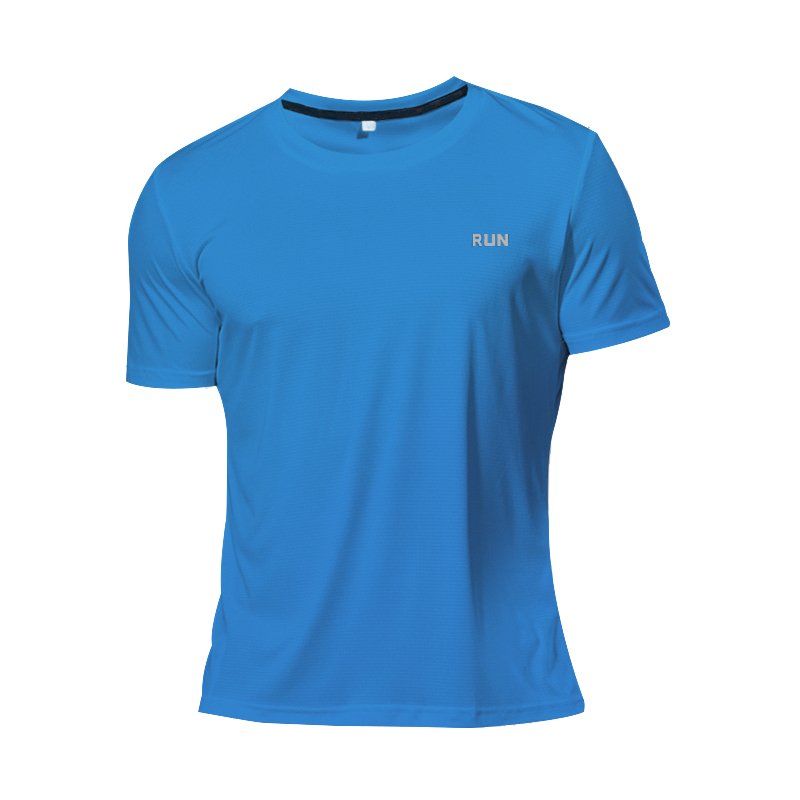 High Quality Polyester Men Running T Shirt Quick Dry Fitness Shirt Training Exercise Clothes Gym Sport Shirt Tops Lightweight - Yallafit