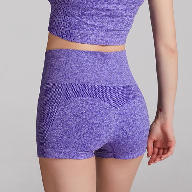 High Waist Fitness Gym Legging Women Seamless Energy Tights Workout Running Activewear Yoga leggins Hollow Sport Trainning Short - Yallafit