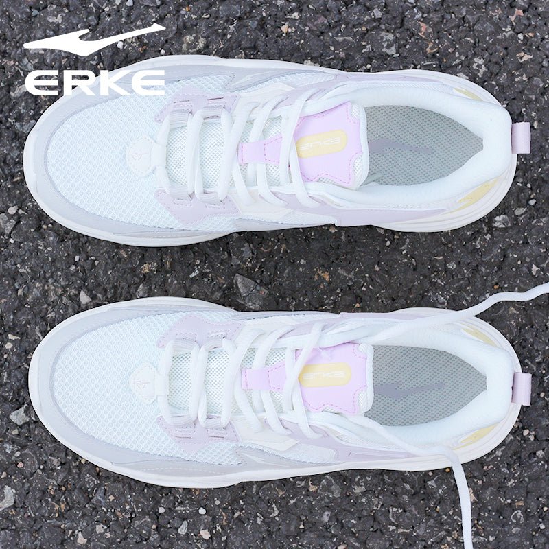 Hongxing Erke Women's Shoes Breathable Mesh Shoes Women's Mesh Running Shoes Casual Shoes Shockproof Shoes Women's Brand Sneakers - Yallafit