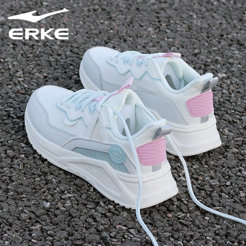 Hongxing Erke Women's Shoes Breathable Mesh Shoes Women's Mesh Running Shoes Casual Shoes Shockproof Shoes Women's Brand Sneakers - Yallafit
