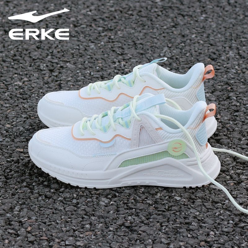 Hongxing Erke Women's Shoes Breathable Mesh Shoes Women's Mesh Running Shoes Casual Shoes Shockproof Shoes Women's Brand Sneakers - Yallafit