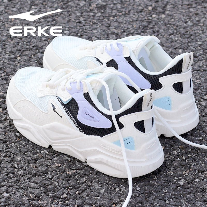 Hongxing Erke Women's Shoes Breathable Mesh Shoes Women's Mesh Running Shoes Casual Shoes Shockproof Shoes Women's Brand Sneakers - Yallafit