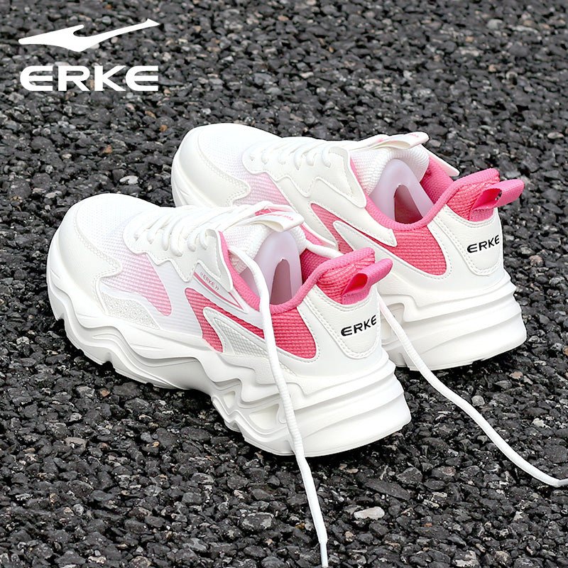 Hongxing Erke Women's Shoes Breathable Mesh Shoes Women's Mesh Running Shoes Casual Shoes Shockproof Shoes Women's Brand Sneakers - Yallafit