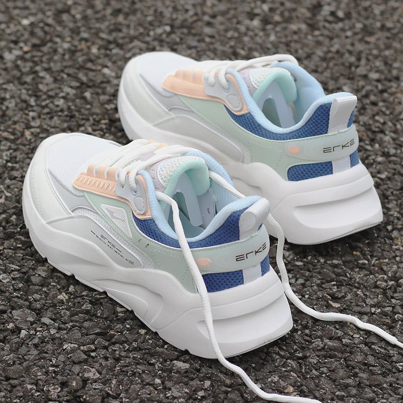 Hongxing Erke Women's Shoes Breathable Mesh Shoes Women's Mesh Running Shoes Casual Shoes Shockproof Shoes Women's Brand Sneakers - Yallafit