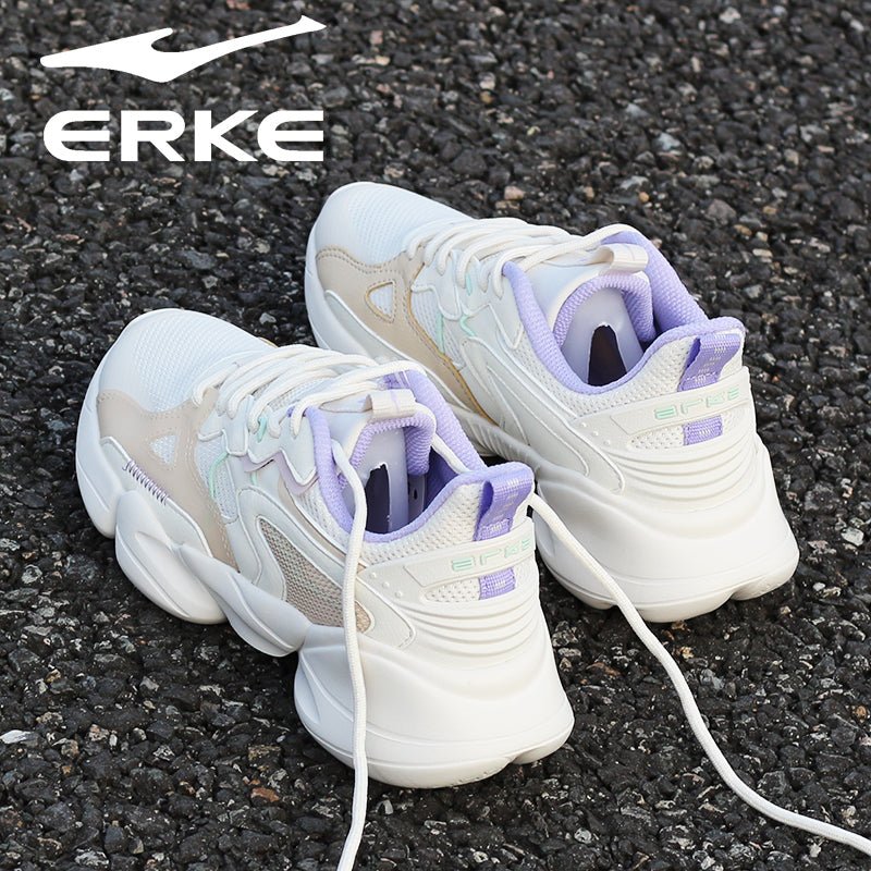 Hongxing Erke Women's Shoes Breathable Mesh Shoes Women's Mesh Running Shoes Casual Shoes Shockproof Shoes Women's Brand Sneakers - Yallafit