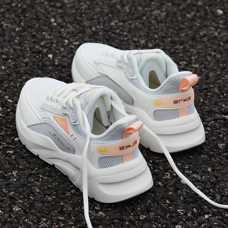 Hongxing Erke Women's Shoes Breathable Mesh Shoes Women's Mesh Running Shoes Casual Shoes Shockproof Shoes Women's Brand Sneakers - Yallafit