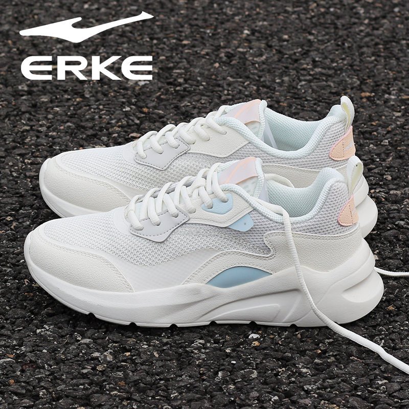 Hongxing Erke Women's Shoes Breathable Mesh Shoes Women's Mesh Running Shoes Casual Shoes Shockproof Shoes Women's Brand Sneakers - Yallafit