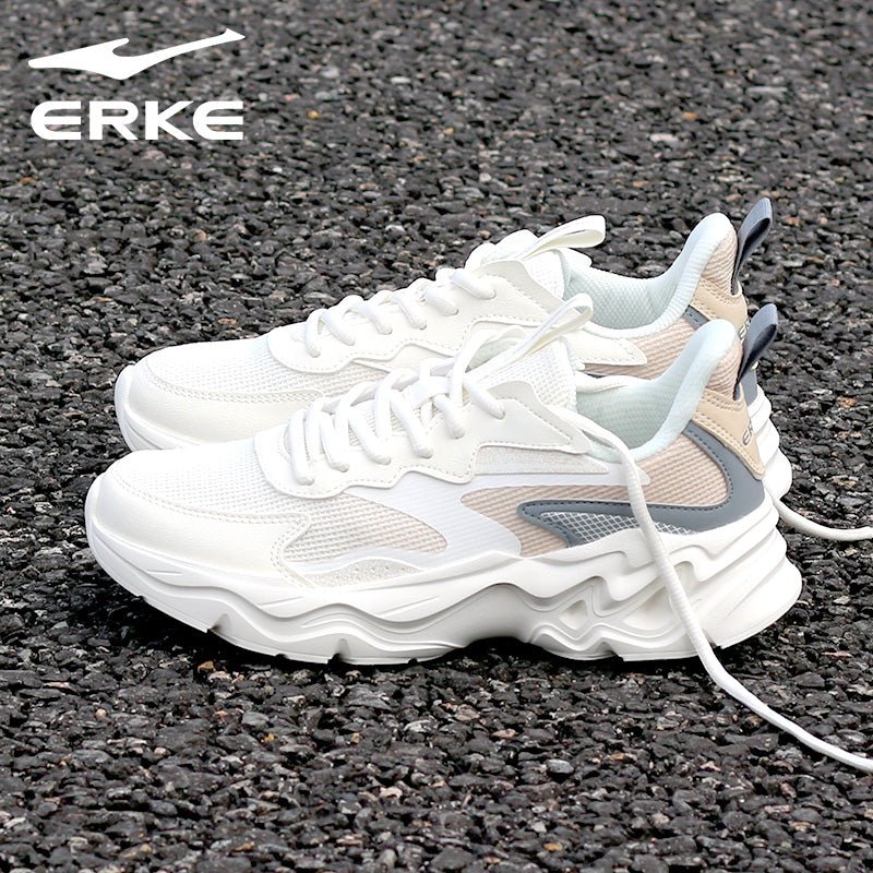 Hongxing Erke Women's Shoes Breathable Mesh Shoes Women's Mesh Running Shoes Casual Shoes Shockproof Shoes Women's Brand Sneakers - Yallafit