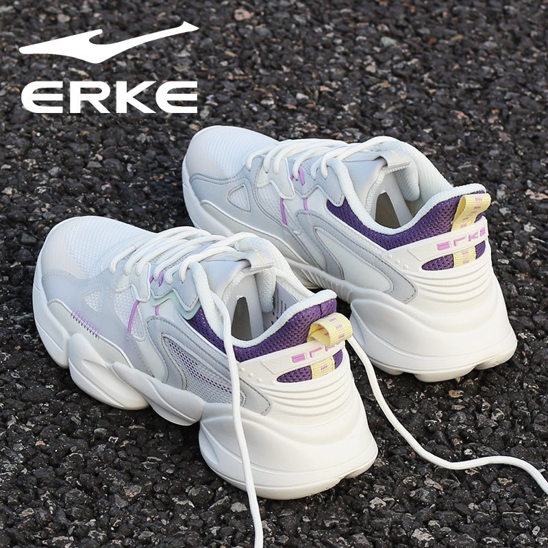 Hongxing Erke Women's Shoes Breathable Mesh Shoes Women's Mesh Running Shoes Casual Shoes Shockproof Shoes Women's Brand Sneakers - Yallafit