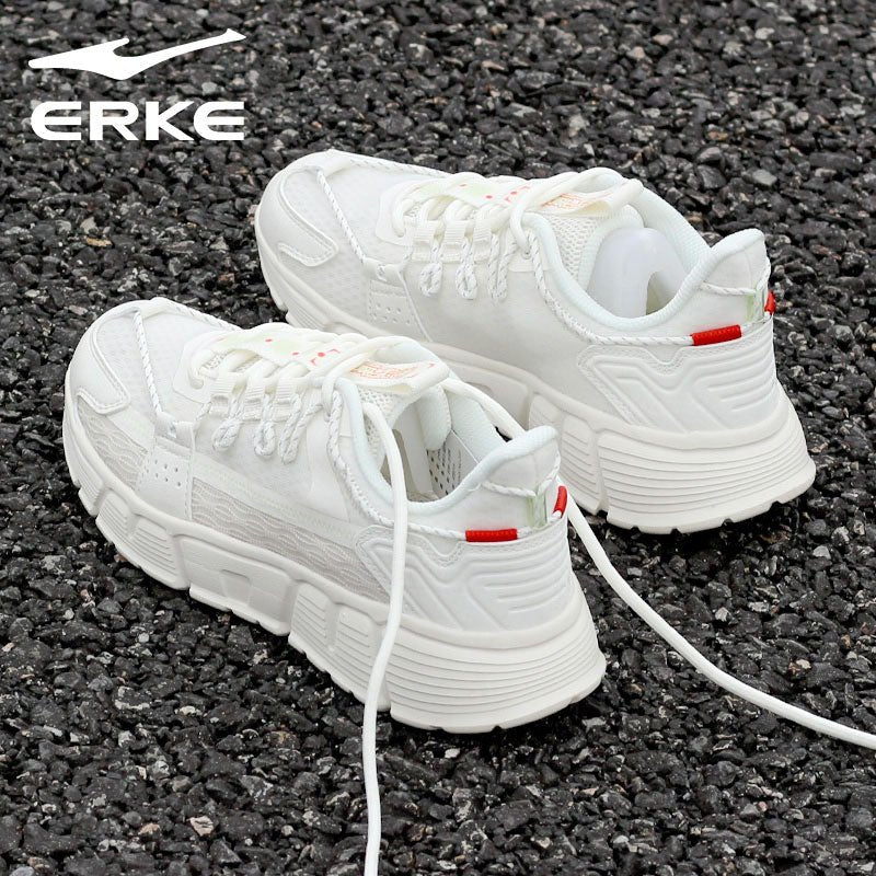 Hongxing Erke Women's Shoes Breathable Mesh Shoes Women's Mesh Running Shoes Casual Shoes Shockproof Shoes Women's Brand Sneakers - Yallafit