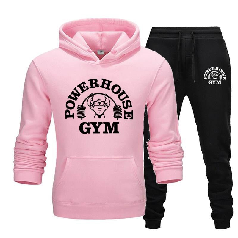 Hoodies Men's Sportswear Sets Casual Tracksuit Men 2 Piece Sweatshirt + Sweatpants Suit 2020 Autumn Winter Hooded Thick Top Male - Yallafit