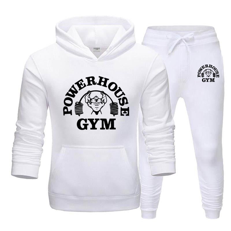 Hoodies Men's Sportswear Sets Casual Tracksuit Men 2 Piece Sweatshirt + Sweatpants Suit 2020 Autumn Winter Hooded Thick Top Male - Yallafit