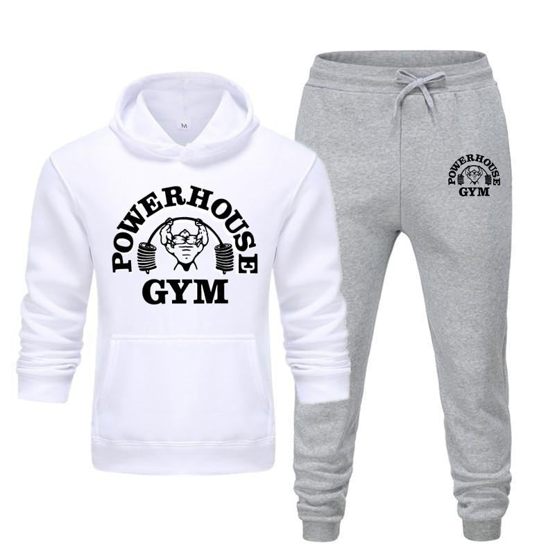 Hoodies Men's Sportswear Sets Casual Tracksuit Men 2 Piece Sweatshirt + Sweatpants Suit 2020 Autumn Winter Hooded Thick Top Male - Yallafit