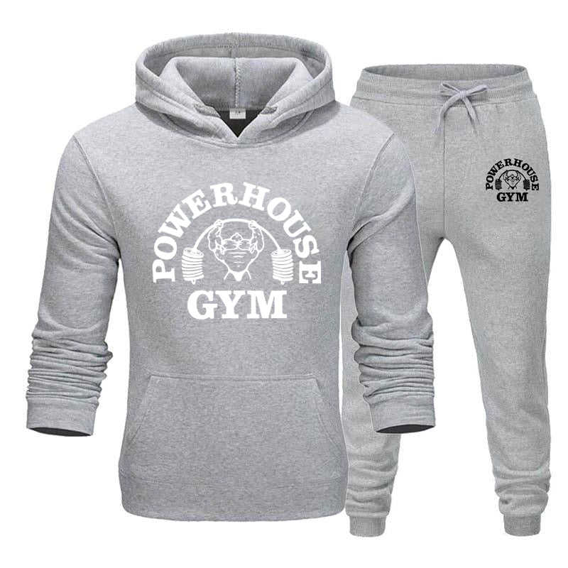 Hoodies Men's Sportswear Sets Casual Tracksuit Men 2 Piece Sweatshirt + Sweatpants Suit 2020 Autumn Winter Hooded Thick Top Male - Yallafit
