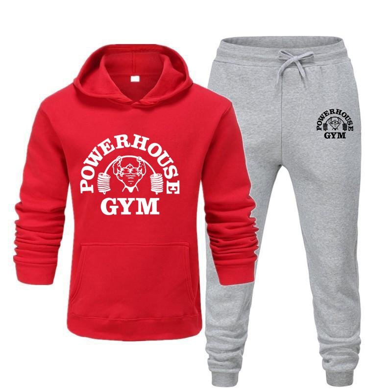 Hoodies Men's Sportswear Sets Casual Tracksuit Men 2 Piece Sweatshirt + Sweatpants Suit 2020 Autumn Winter Hooded Thick Top Male - Yallafit