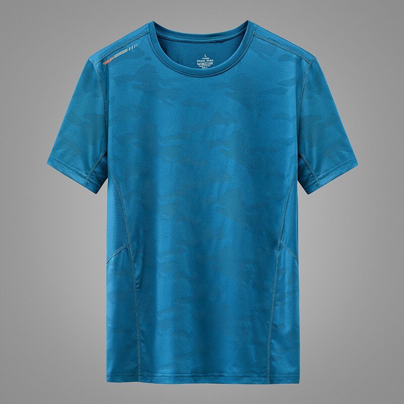 Ice Silk T Shirts Male 6xl 7xl 8xl 9xl Short Sleeve Tshirt Oversized Men Summer Cool Quick Dry T-shirt Men's Sporting Clothing - Yallafit