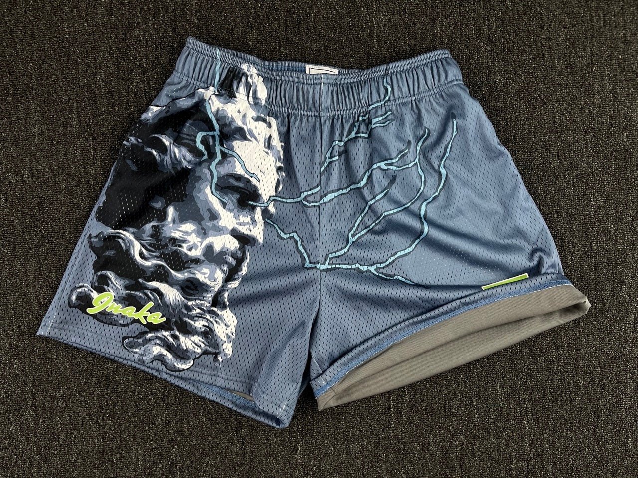 Inaka Power Double Mesh Shorts Season 14 Men Women Classic GYM Mesh Shorts Inaka Shorts With Inner Liner IP Shorts - Yallafit