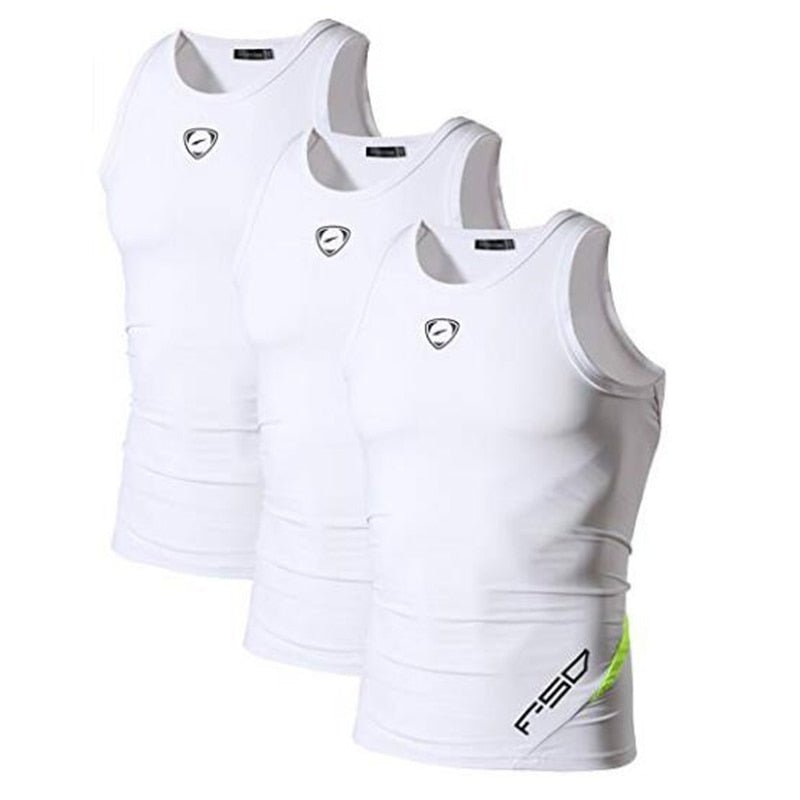 Jeansian 3 Pack Sport Tank Tops Tanktops Sleeveless Shirts Running Grym Workout Fitness LSL3306 PackA - Yallafit