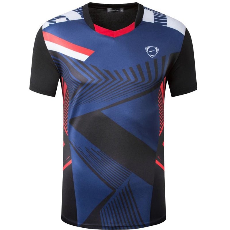 Jeansian Men's T-Shirt Tshirt Tee Shirt Sport Short Sleeve Dry Fit Running Fitness Workout LSL299 Black - Yallafit