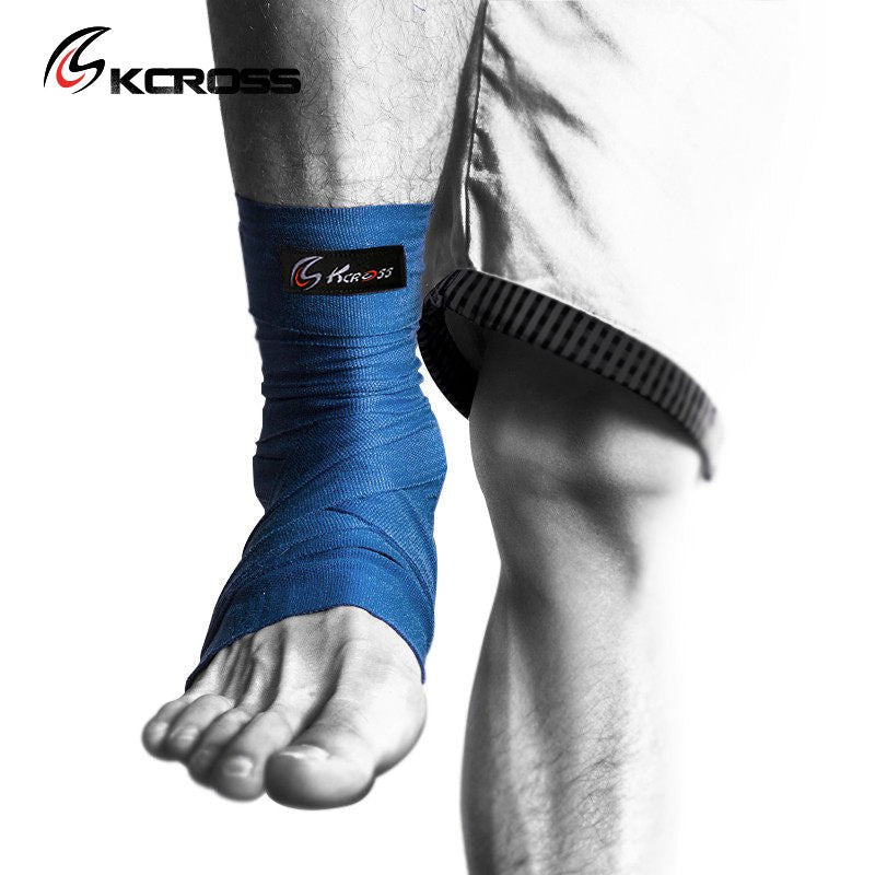 Kcross Sanda Fighting Ankle Support Men's and Women's Sports Fighting Taekwondo Fighting Boxing Winding Foot Binding Bandage - Yallafit