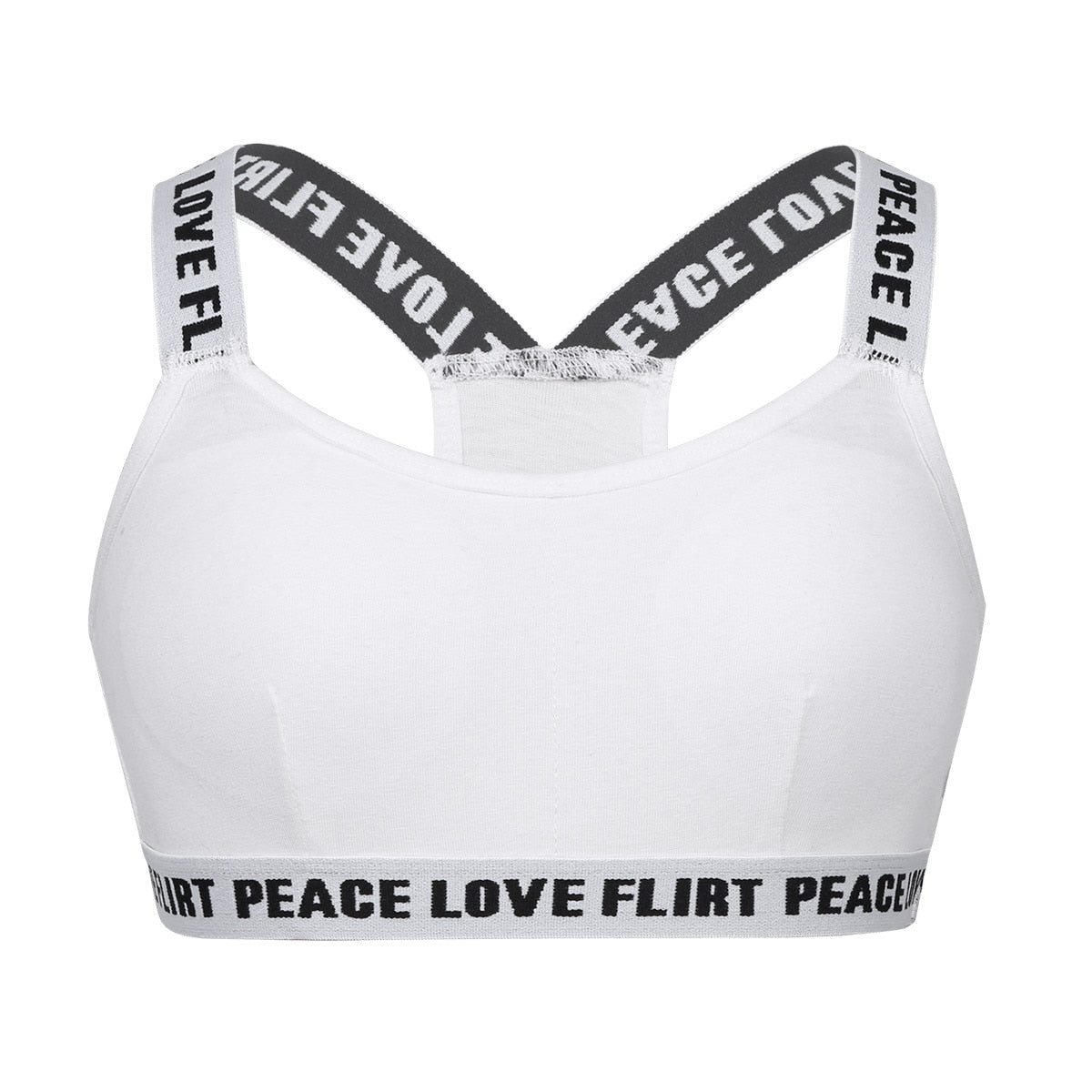 Kids Girls Summer Sport Bras Tops Tanks Vest Padded Cotton Shoulder Straps X-Shaped Back Training Bra Underwear Sport Undies - Yallafit