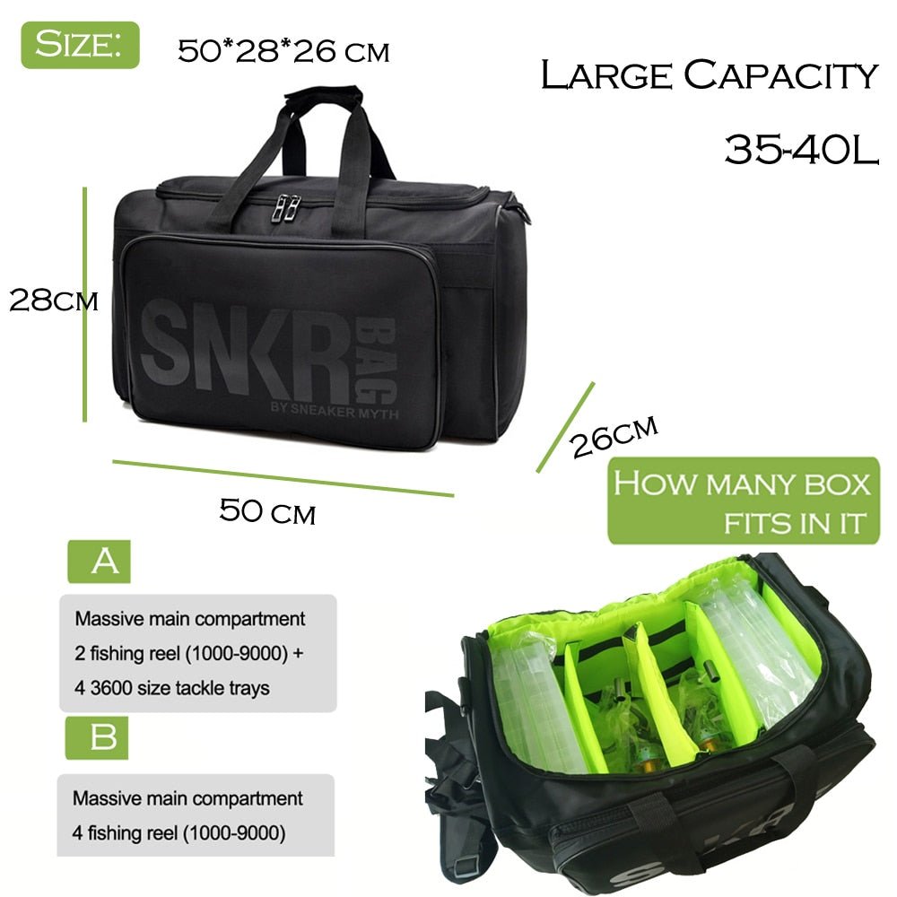 Large Multiple Compartment Sport Training Gym Bags Men Sneaker Gym Bag Shoes Packing Cube Organizer Waterproof Shoulder Bag SNKR - Yallafit 0