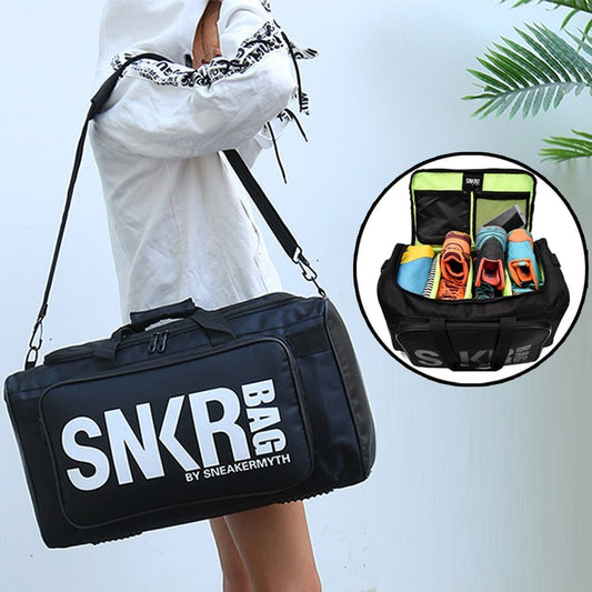 Large Multiple Compartment Sport Training Gym Bags Men Sneaker Gym Bag Shoes Packing Cube Organizer Waterproof Shoulder Bag SNKR - Yallafit 0