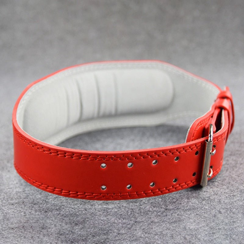 Leather Gym Belt Weightlifting Athletic Bodybuilding Powerlifting Crossfit Dumbbells Workout Weight Lifting Belt Gym Equipment - Yallafit 0