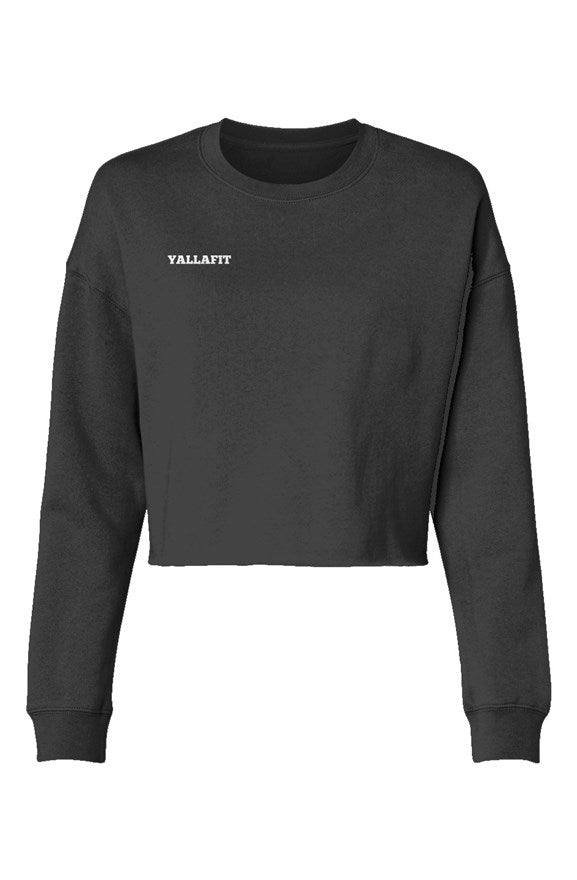 Lightweight Cropped Crew - Yallafit sweatshirts
