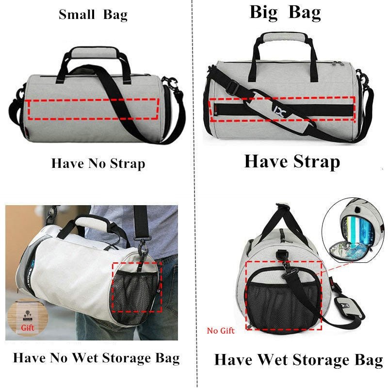 Men Gym Bags For Fitness Training Outdoor Travel Sport Bag Multifunction Dry Wet Separation Bags Sac De Sport - Yallafit 0