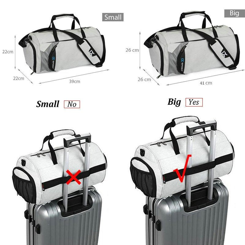 Men Gym Bags For Fitness Training Outdoor Travel Sport Bag Multifunction Dry Wet Separation Bags Sac De Sport - Yallafit 0