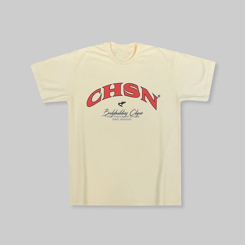 Men New Oversized Loose Comfortable Sports T-shirt Summer Cotton Gym Fitness Bodybuilding Workout Shirts Short Sleeves Tees Top - Yallafit