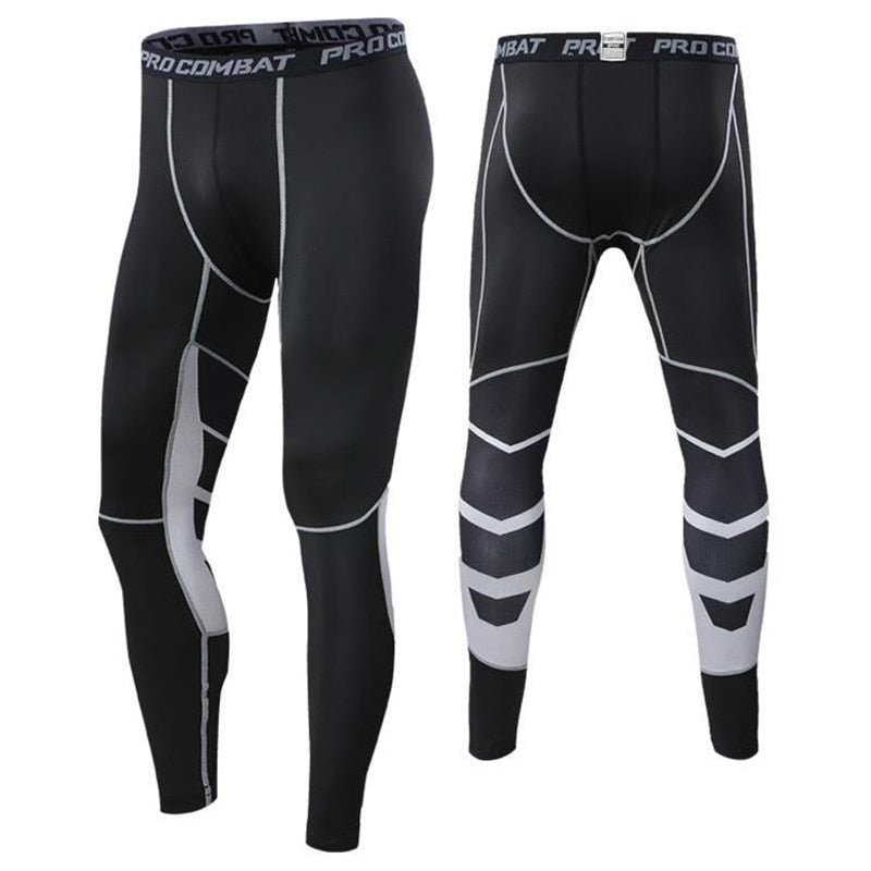 Men's Running Tracksuit Training Fitness Sportswear Set Compression Leggings Sport Clothes Gym Tight Sweatpants Rash Guard Lycra - Yallafit