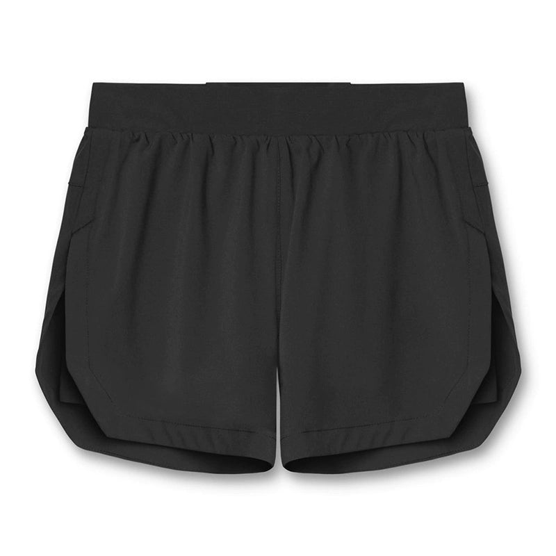 Men's Fitness Double-Layer Sanda Shorts Sports Training - Yallafit shorts