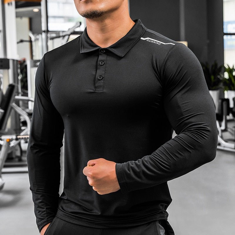 Mens Gym Compression Shirt Male Rashgard Fitness Long Sleeves Running Clothes Homme Tshirt Football Jersey Sportswear Dry Fit - Yallafit 0