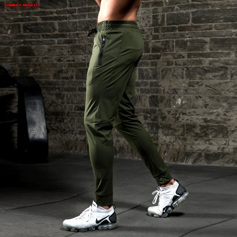 Men's Silk Ice Elastic Thin Slim Fit Sweatpants - Yallafit
